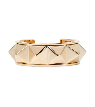 Shop Valentino Roman Stud Cuff Bracelet In Gold