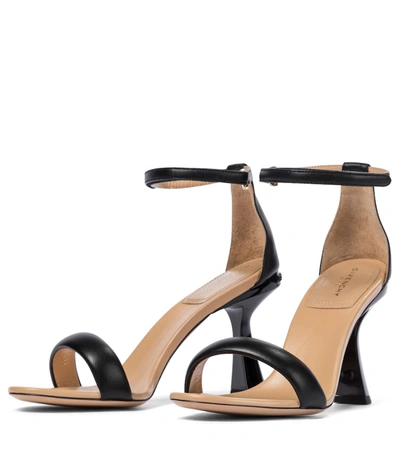 Shop Givenchy Carène Leather Sandals In Black