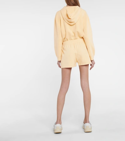 Shop Live The Process Cashmere-blend Shorts In Yellow