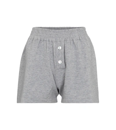 Shop Live The Process Cashmere-blend Shorts In Grey