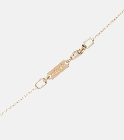 Suzanne Kalan Frenesia Rainbow Bar 14kt Gold Necklace In Multicoloured