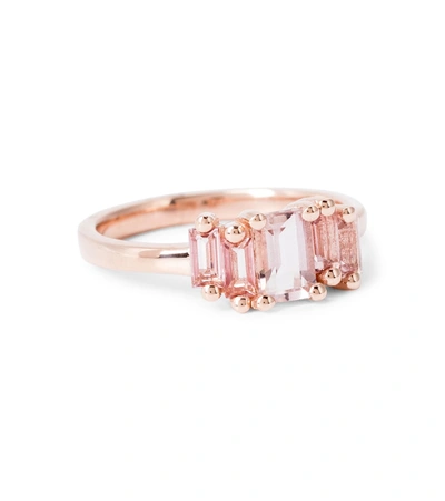 Shop Suzanne Kalan 14kt Rose Gold Ring With Morganite