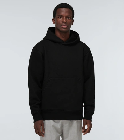 Shop Acne Studios Forres Pink Label Hooded Sweatshirt In Black