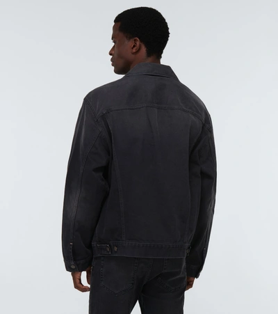 Shop Acne Studios Robin Denim Jacket In Black