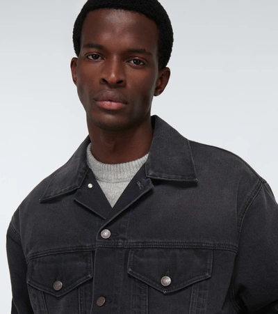 Shop Acne Studios Robin Denim Jacket In Black