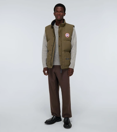 Shop Canada Goose Freestyle Crew Padded Vest In Green