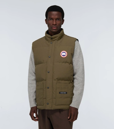 Shop Canada Goose Freestyle Crew Padded Vest In Green