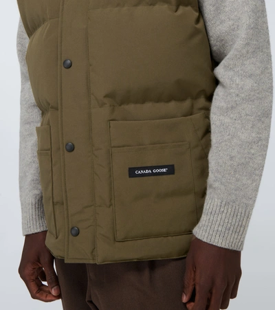 Shop Canada Goose Freestyle Crew Padded Vest In Green