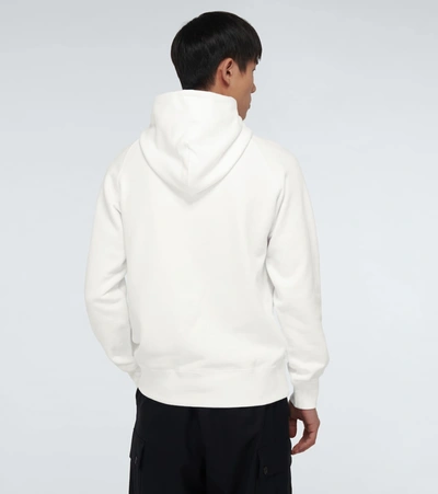 Shop Sacai Hank Willis Thomas Hooded Sweatshirt In White