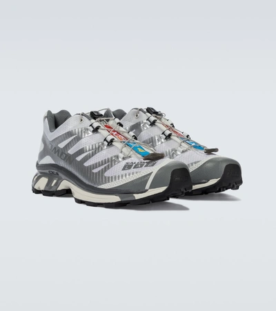 Shop Salomon Xt-4 Adv Sneakers In Silver