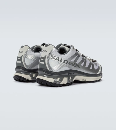 Shop Salomon Xt-4 Adv Sneakers In Silver