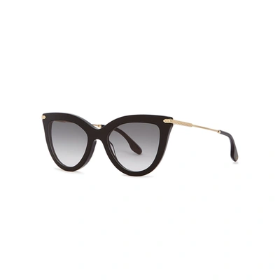 Victoria Beckham Grey Gradient Cat Eye Ladies Sunglasses Vb621s 001 53 In Black