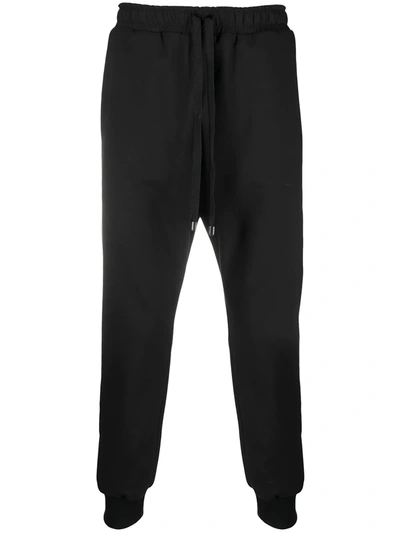 Shop Alchemy Drawstring Cotton-blend Trousers In Black