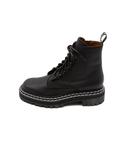 Shop Proenza Schouler Combat Lace Up Boot In Black