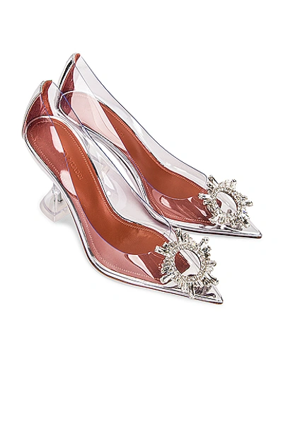 Shop Amina Muaddi Begum Pvc Pump In Transparent