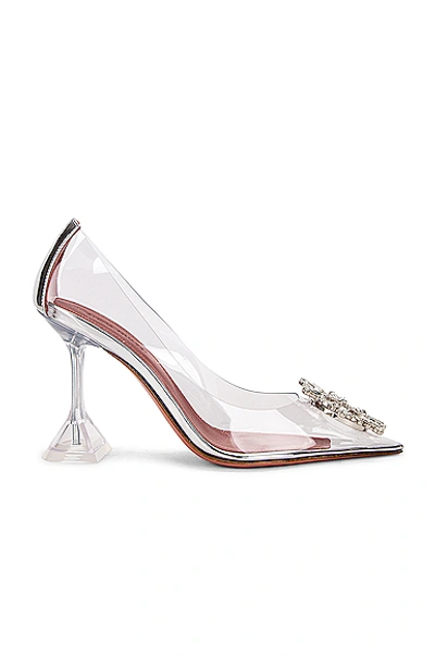 Amina Muaddi Begum Embellished Pvc Pumps In Transparent