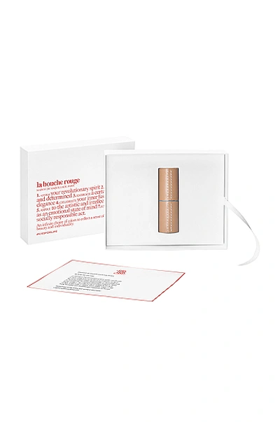 La Bouche Rouge Refillable Leather Case In Camel
