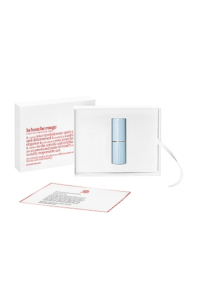 La Bouche Rouge Refillable Fine Leather Case In Blue