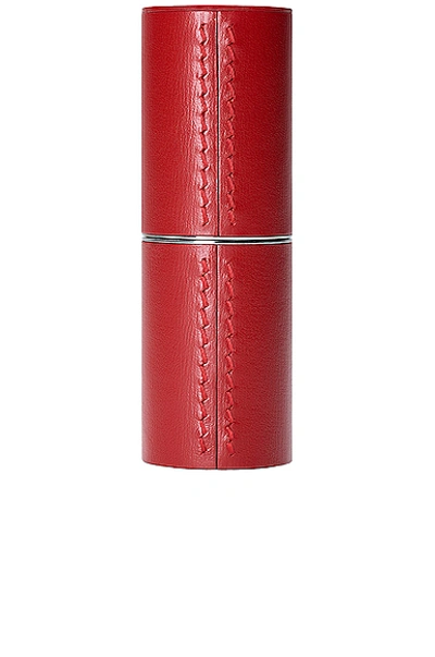 Shop La Bouche Rouge Refillable Leather Case In Red
