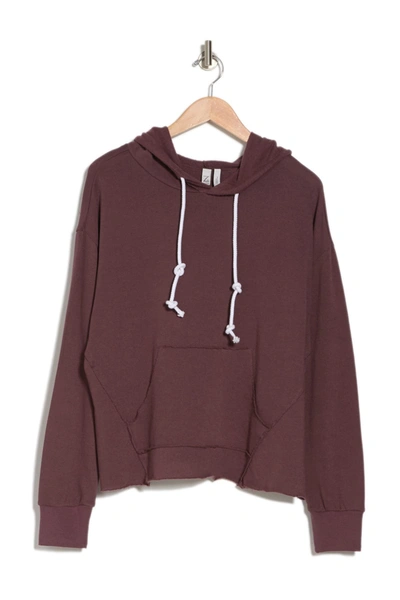 Shop Z By Zella All Together Hoodie In Burgundy Huckle