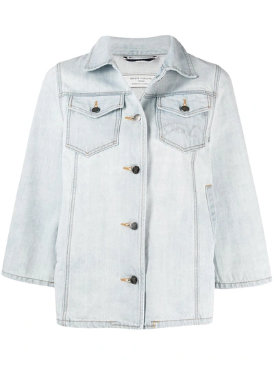 Shop Société Anonyme Boxy Denim Jacket In Blue