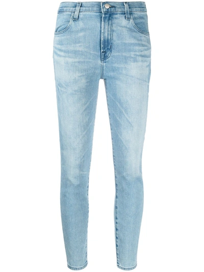 Shop J Brand Alana Cropped Skinny Jeans In Blue