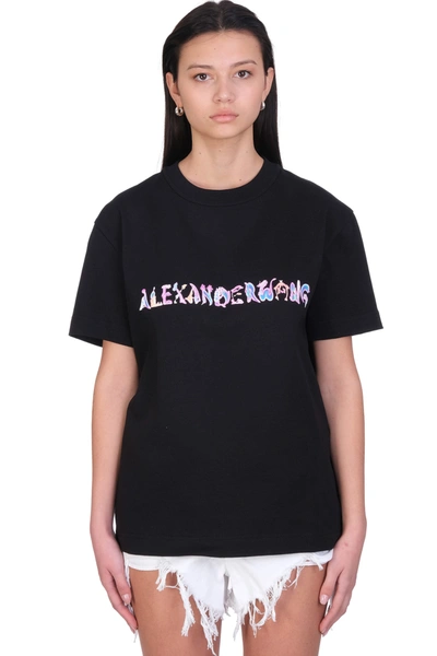 Shop Alexander Wang T-shirt In Black Cotton