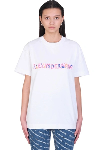 Shop Alexander Wang T-shirt In White Cotton