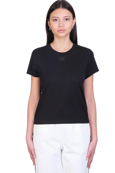 Shop Alexander Wang T-shirt In Black Cotton