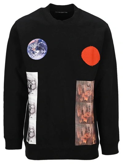 Shop Raf Simons Sterling Patches Crewneck In Black