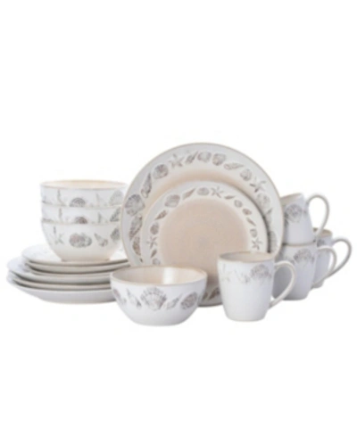 Pfaltzgraff Panama 16 Pc Dinnerware Set, Service For 4 In Brown