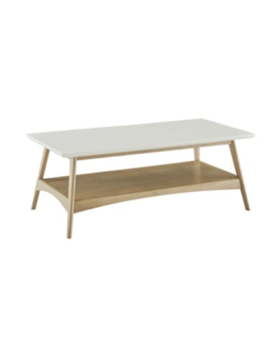Shop Madison Park Parker Coffee Table In Open White