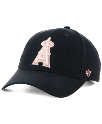 Shop 47 Brand Los Angeles Angels Navy Pink Mvp Cap