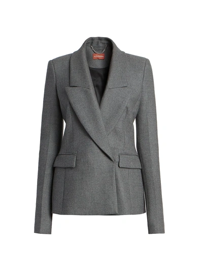 Shop Altuzarra Women's Eileen Wool Jacket In Carbon Melange