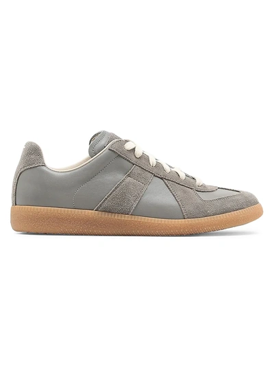 Shop Maison Margiela Replica Low-top Sneakers In Pale Green