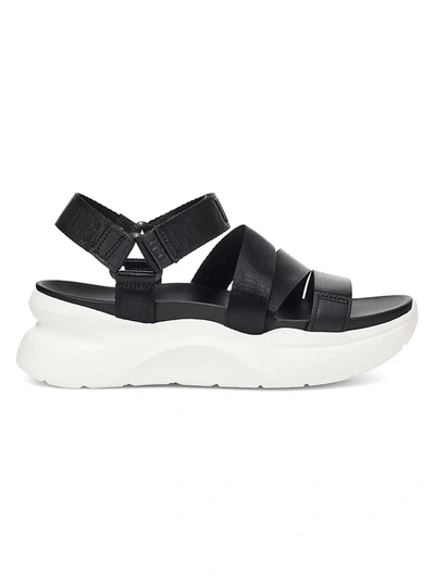 Shop Ugg La Shores Platform Sport Sandals In Black