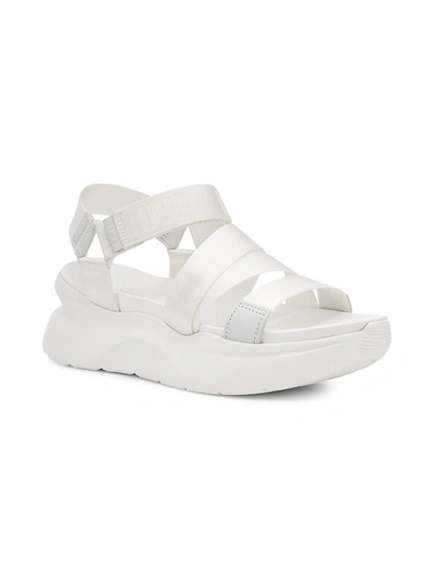 Shop Ugg La Shores Platform Sport Sandals In White
