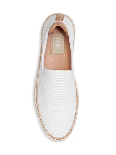 Shop Ugg Women's Sammy Knit Sneakers In White
