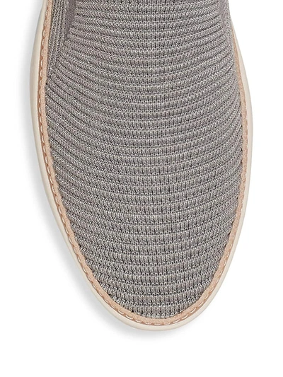 Shop Ugg Women's Sammy Slip-on Metallic Knit Sneakers In Grey
