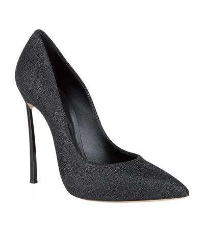 Shop Casadei Blade Glitter Pump