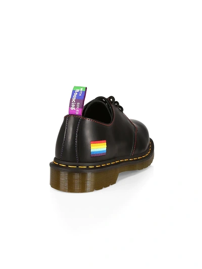 Shop Dr. Martens' 1461 Pride Leather Shoes In Black