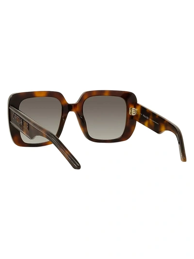 Shop Dior Wil 55mm Square Sunglasses In Blonde Havana
