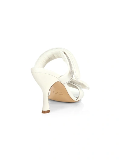 Shop Gia X Pernille Padded Leather Mules In Off White