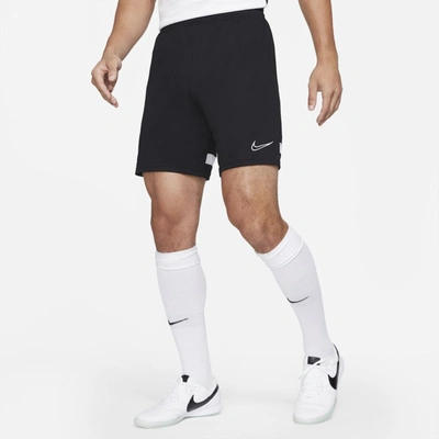 Shop Nike Men's Dri-fit Academy Knit Soccer Shorts In Black