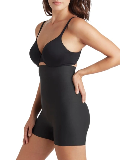 Shop Tc Fine Intimates Sleek Essentials Firm Control High-waist Boyshort In Black