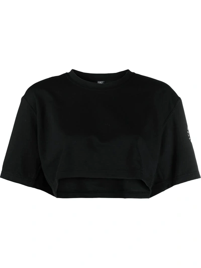 Shop Adidas By Stella Mccartney Future Playground Cropped Top In Black