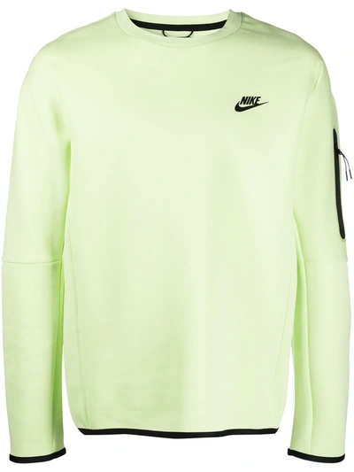Shop Nike Crewneck Sweatshirt In Green