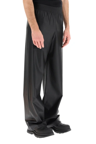 Shop Raf Simons Wide Trousers With Elastic In Black