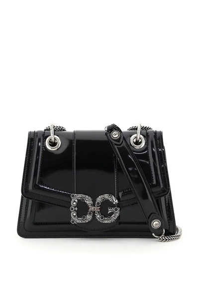 Shop Dolce & Gabbana Dg Amore Bag In Black
