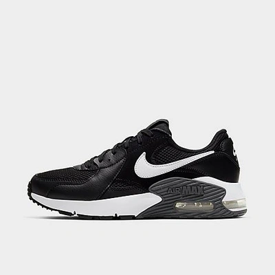 Shop Nike Women's Air Max Excee Casual Shoes In Black/dark Grey/white
